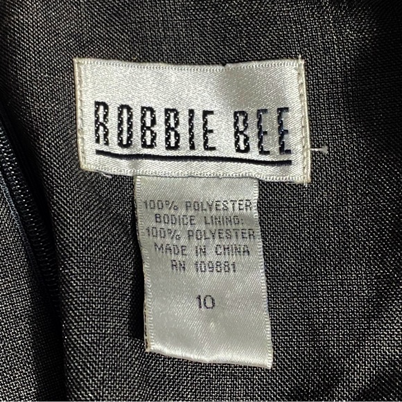 ROBBIE BEE NWT linen finish- zip back lined bodice sheath dress 10 run small - Picture 7 of 9